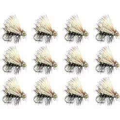 Elk Hair Caddis 12 Pack Montana Fly Company Dry Flies -Outlet Fly Fishing Store BK 23