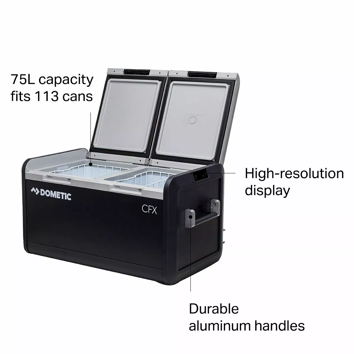 CFX3 75 Dual Zone Powered Cooler Dometic Coolers 4 CFX3 75 Dual Zone Powered Cooler Dometic Coolers - Image 2