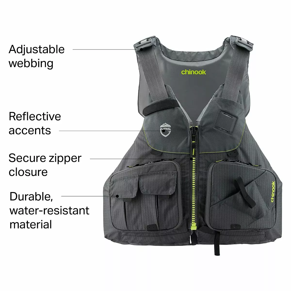 Chinook Personal Flotation Device Men's NRS Fishing PFDs 4 Chinook Personal Flotation Device Men's NRS Fishing PFDs - Image 2