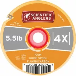 Fluorocarbon Tippet 100 Meter Guide Spool Scientific Anglers Leaders