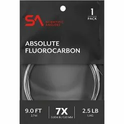Absolute Fluorocarbon 9 Foot Leader Scientific Anglers Leaders