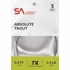 Absolute Trout 7.5' Guide Pack Scientific Anglers Leaders