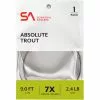 Absolute Trout 7.5' Scientific Anglers Leaders 1 Absolute Trout 7.5' Scientific Anglers Leaders -Outlet Fly Fishing Store CLE 9