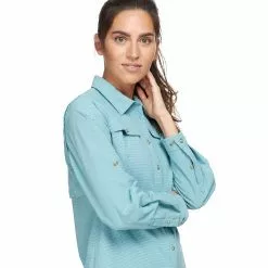 Open Air Casting Long Sleeve Shirt Women's Orvis Women's Hiking Clothing -Outlet Fly Fishing Store DUS D2