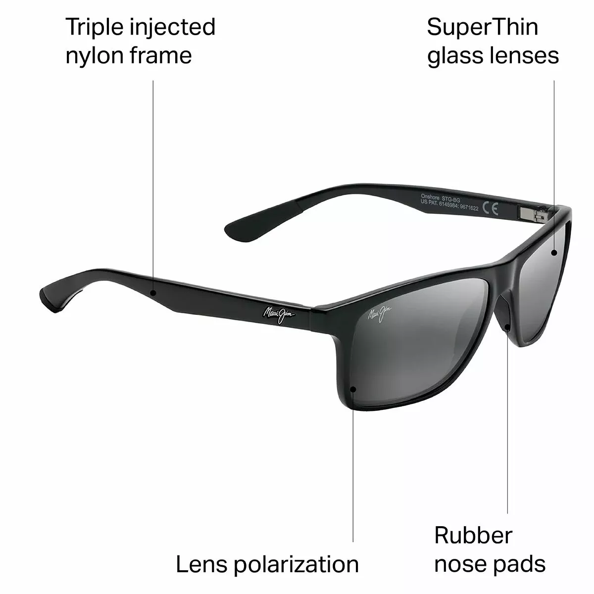 Onshore Polarized Sunglasses Maui Jim Men's Lifestyle Sunglasses 4 Onshore Polarized Sunglasses Maui Jim Men's Lifestyle Sunglasses - Image 2