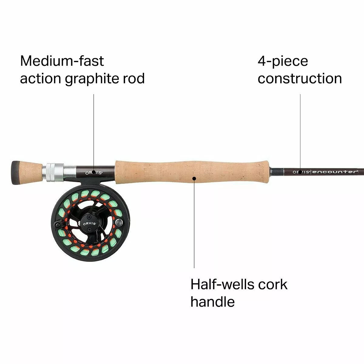 Encounter Fly Rod 4 Piece Orvis Single Handed Fly Rods 4 Encounter Fly Rod 4 Piece Orvis Single Handed Fly Rods - Image 2