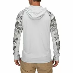 Solarflex Hooded Print Shirt Men's Simms Men's Fly Fishing Clothing -Outlet Fly Fishing Store HEFLCAST D1 1