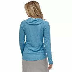Sunshade Hooded Shirt Women's Patagonia Women's Hiking Clothing -Outlet Fly Fishing Store LAGBLU D1