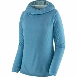 Sunshade Hooded Shirt Women's Patagonia Women's Hiking Clothing -Outlet Fly Fishing Store LAGBLU D2