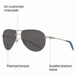 Helo 580P Polarized Sunglasses Costa Men's Lifestyle Sunglasses -Outlet Fly Fishing Store MATCHABLU D3