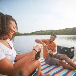 Reunion Steel Belted Cooler 54qt Coleman Coolers -Outlet Fly Fishing Store MID D8