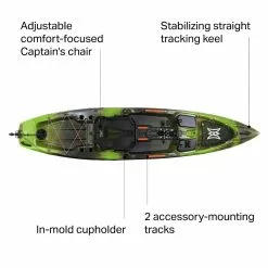 Pescador 12.0 Pilot Kayak Perception Fishing Kayaks -Outlet Fly Fishing Store MSCM D4