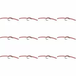Silverman's Sparkle Worm 12 Pack Montana Fly Company Nymphs -Outlet Fly Fishing Store RD 7