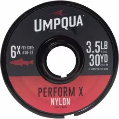 Perform X Trout Nylon Tippet Umpqua Leaders -Outlet Fly Fishing Store S6X 1