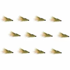 Coffee's Sparkle Minnow 12 Pack Montana Fly Company Streamers 12 Coffee's Sparkle Minnow 12 Pack Montana Fly Company Streamers -Outlet Fly Fishing Store SCU 1