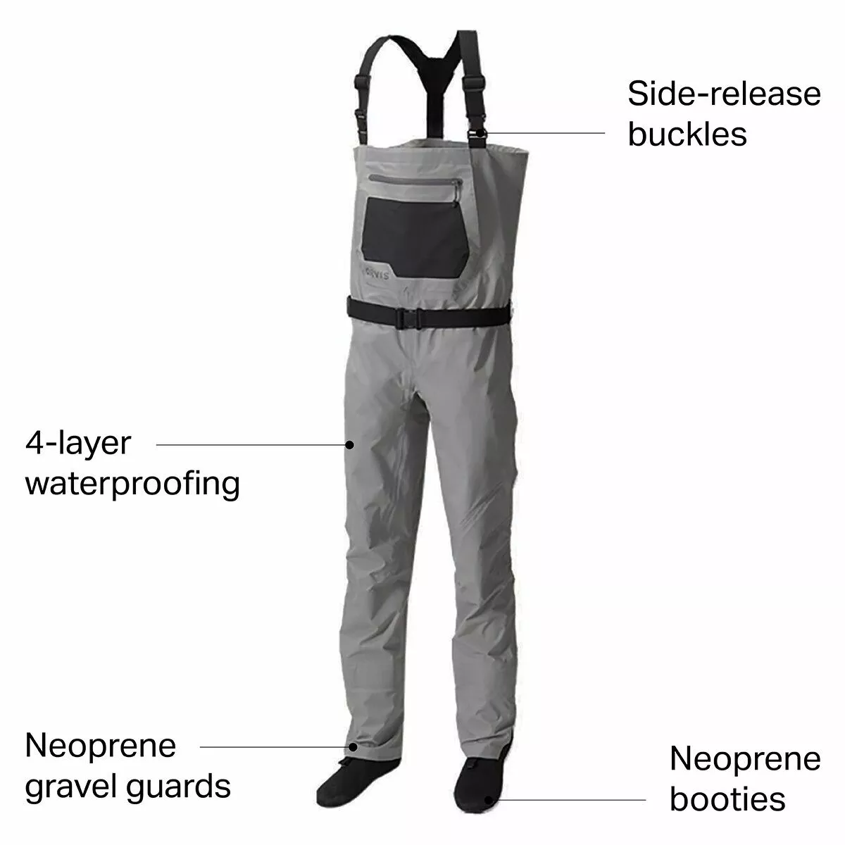 Clearwater Wader Men's Orvis Waders 4 Clearwater Wader Men's Orvis Waders - Image 2