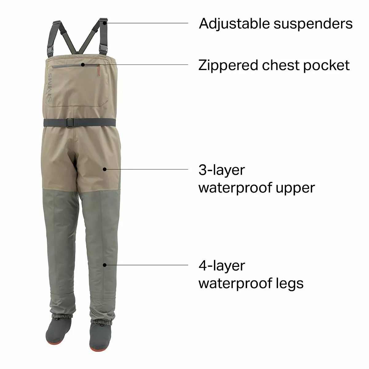 Tributary Stockingfoot Wader Men's Simms Waders 11 Tributary Stockingfoot Wader Men's Simms Waders - Image 9