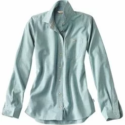 Tech Chambray Work Shirt Women's Orvis Women's Hiking Clothing -Outlet Fly Fishing Store TRO D1